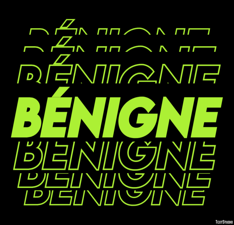 Bénigne Tekst Effect