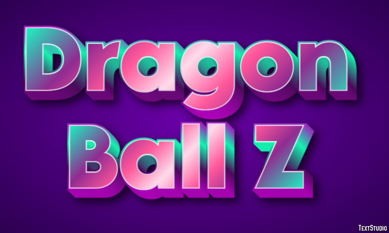 Dragon Ball Z Efeito de texto