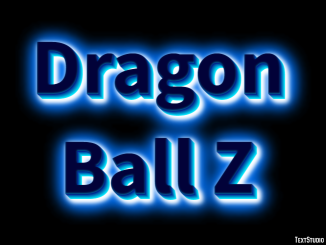 Dragon Ball Z Efeito de texto