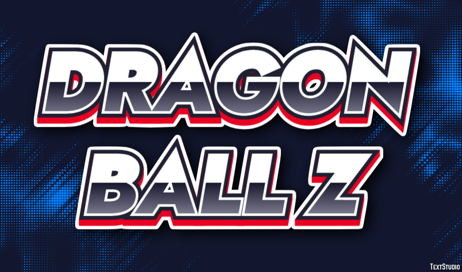 Dragon Ball Z Efeito de texto