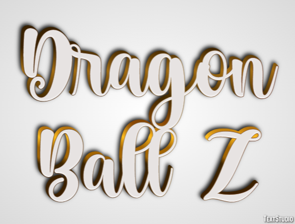 Dragon Ball Z Text Effect