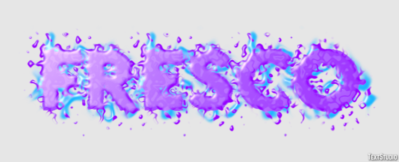 Fresco Эффект текста