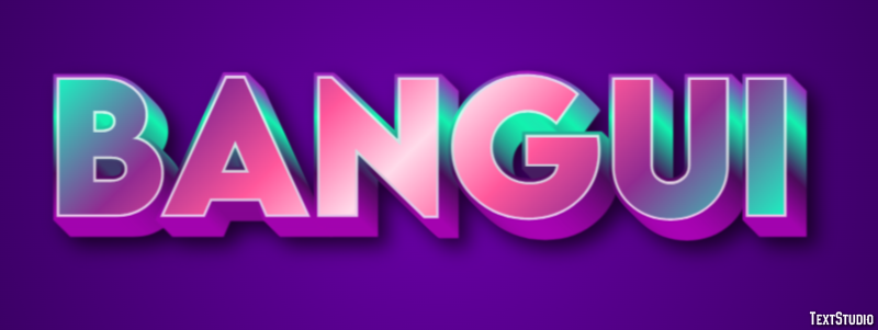 Bangui Texteffekt