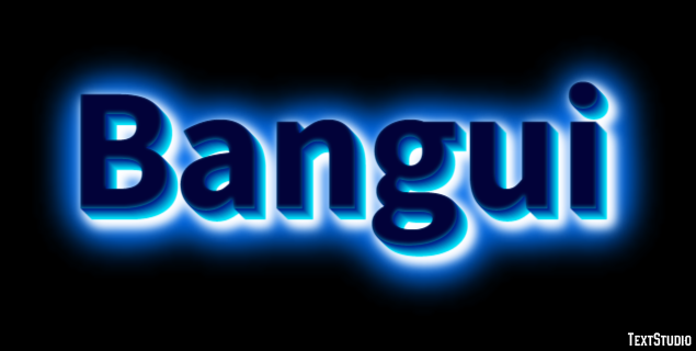 Bangui Текстовый эффект