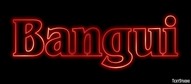 Bangui Текстовый эффект