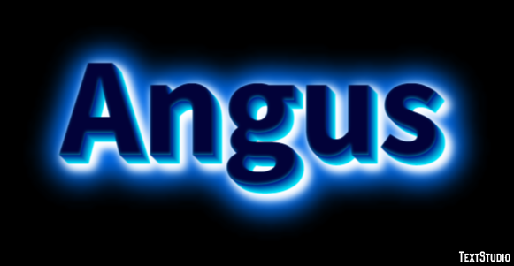 Angus Эффект текста
