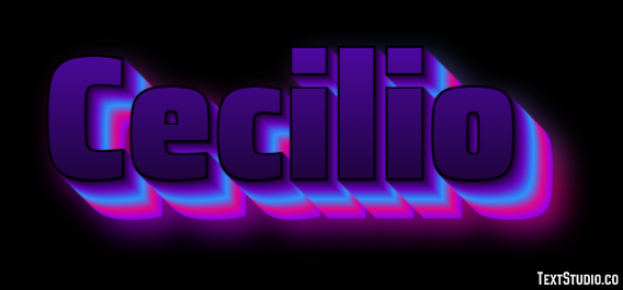 Cecilio Efecto de Texto