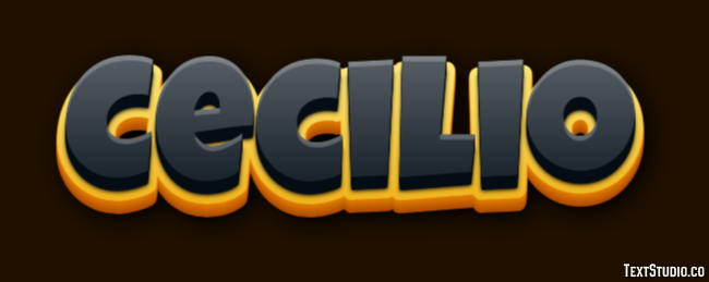 Cecilio Efecto de Texto