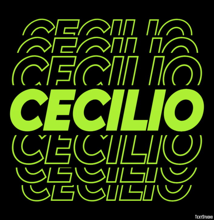 Cecilio Efecto de Texto