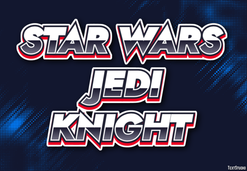 Star Wars Jedi Knight Effetto testo