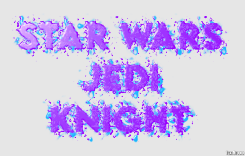 Star Wars Jedi Knight Effetto testo