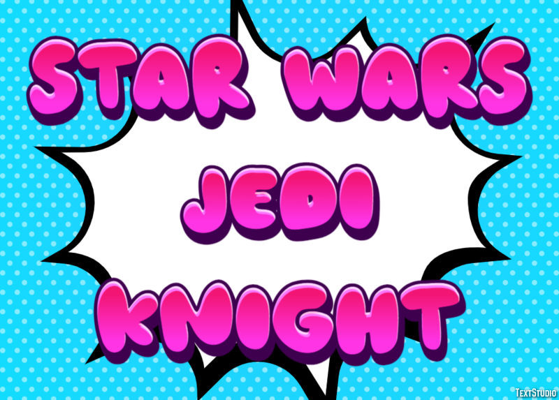 Star Wars Jedi Knight Effetto testo