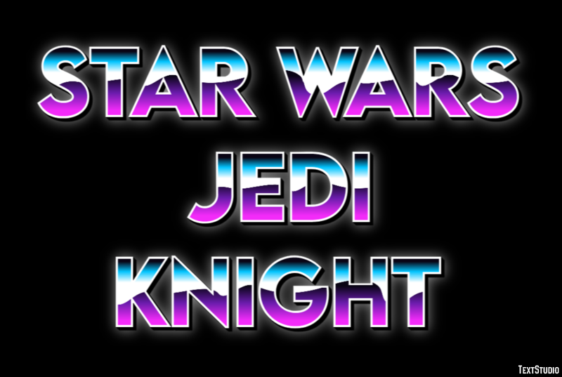 Star Wars Jedi Knight Effetto testo
