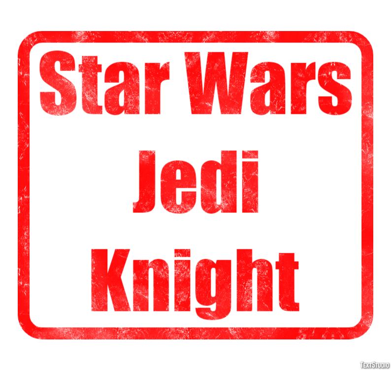 Star Wars Jedi Knight Effetto testo