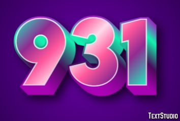 931 Efeito de texto
