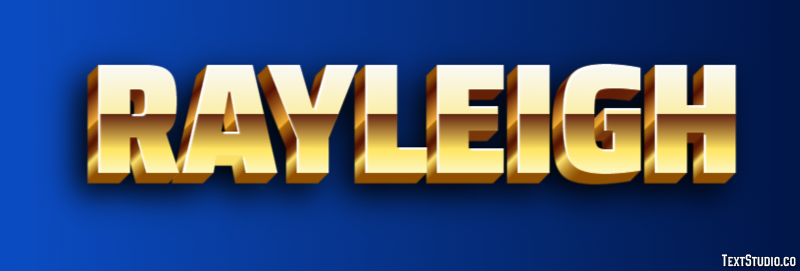 Rayleigh Effet de Texte