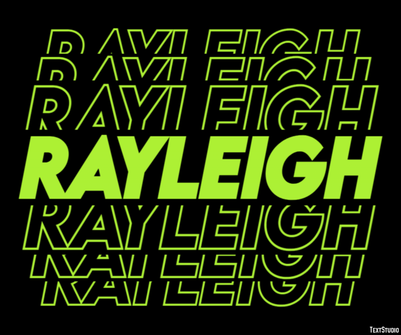 Rayleigh Effet de Texte
