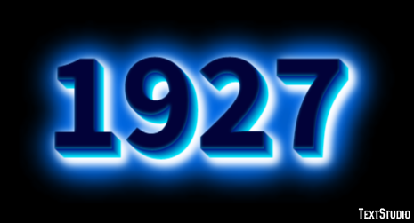 1927 Efekt tekstowy