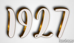 1927 Efekt tekstowy