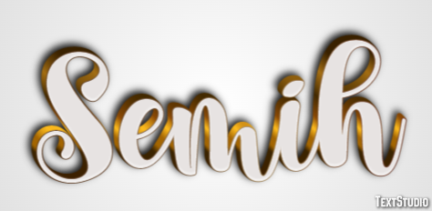 Semih Эффект текста