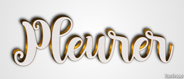 Pleurer Text Effect
