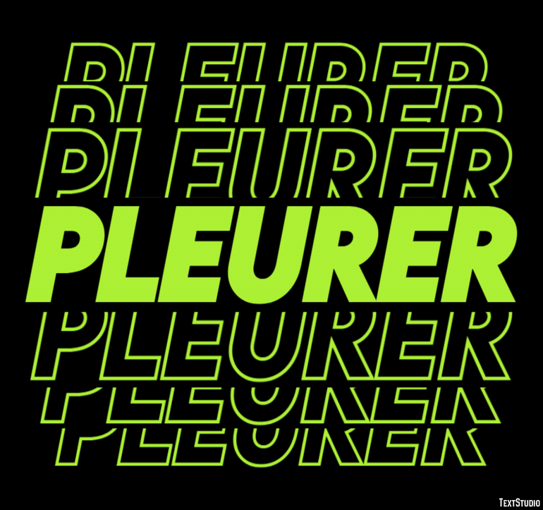 Pleurer Text Effect