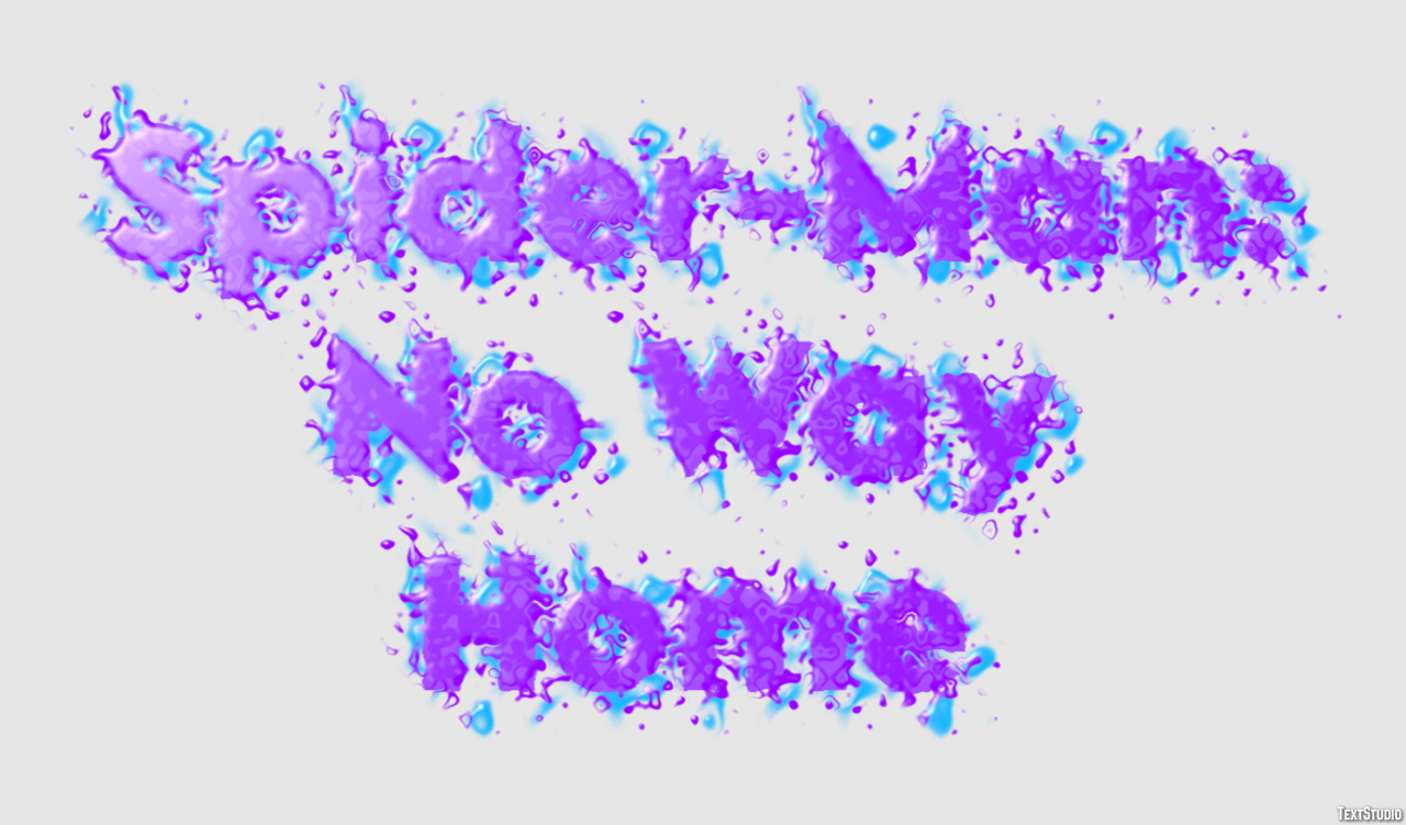 Spider-Man: No Way Home Text Effect