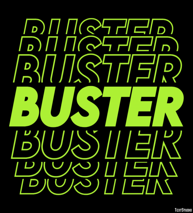Buster Texteffekt