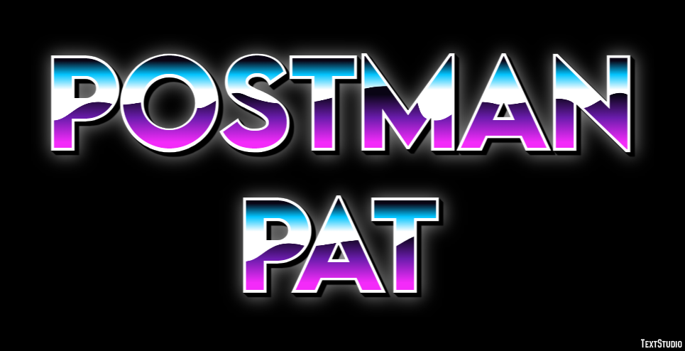 Postman Pat Text Effect