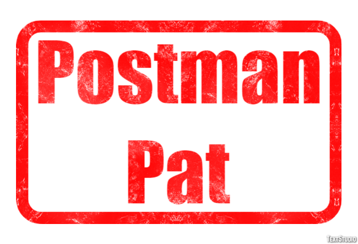 Postman Pat Text Effect