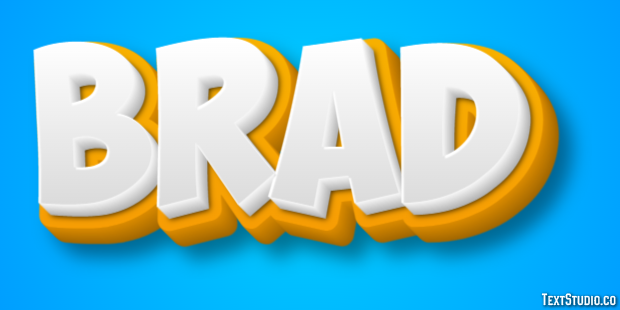 Brad Text Effect