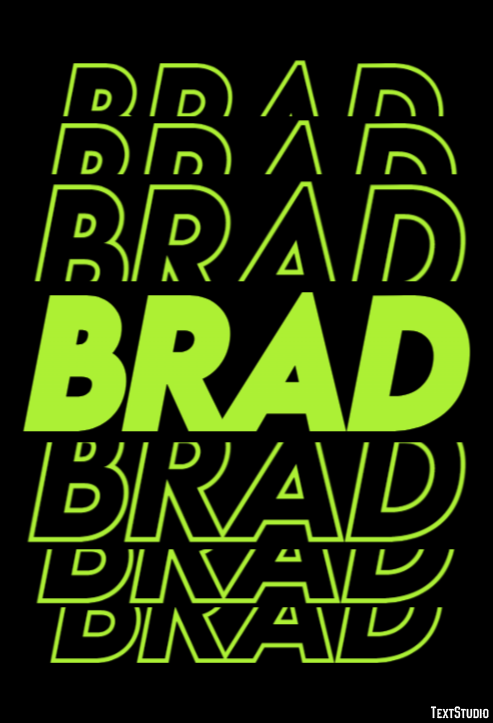 Brad Text Effect