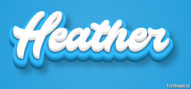 Heather Text Effect