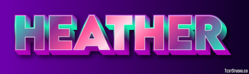 Heather Text Effect