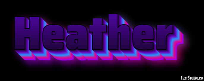 Heather Text Effect