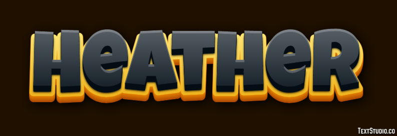 Heather Text Effect