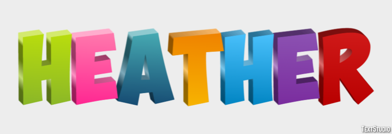 Heather Text Effect