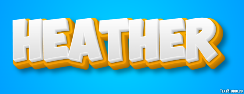 Heather Text Effect