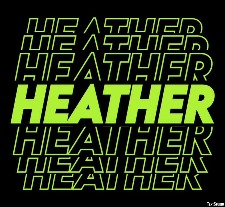Heather Text Effect