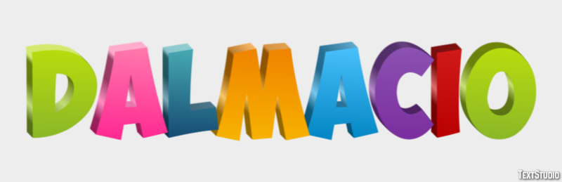 Dalmacio Efecto de texto