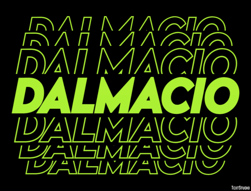 Dalmacio Efecto de texto