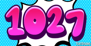 1027 Text effect