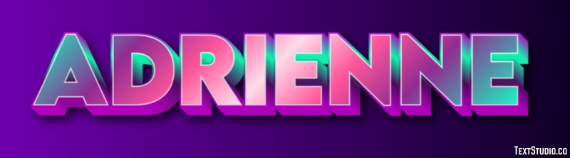 Adrienne Эффект текста