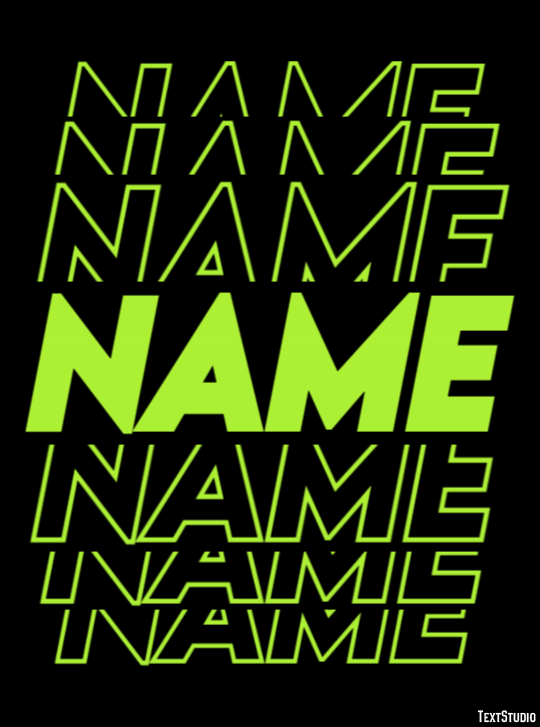 Name Effet de Texte
