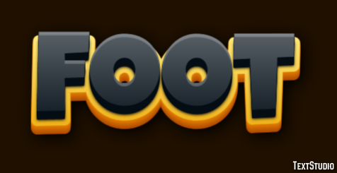 Foot Efecto de Texto