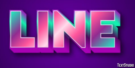 LINE Text Effect