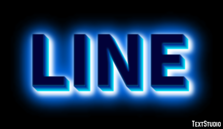 LINE Эффект текста