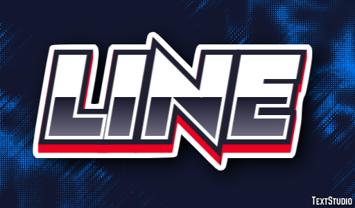LINE Эффект текста