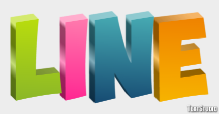 LINE Text effect