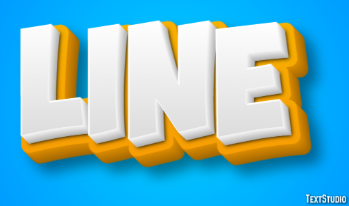 LINE Text effect